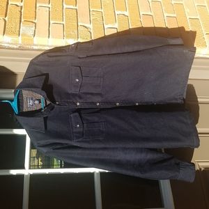 G.H. Bass Navy Corduroy Shacket
